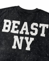 Concrete Jungle Statue of Liberty - Rhinestone Acid Washed Tee (Beast NY Collection)