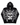 Concrete Black Jungle Skeleton Face Liberty Rhinestone Zip-Up Hoodie