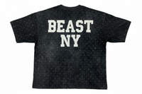 Concrete Jungle Statue of Liberty - Rhinestone Acid Washed Tee (Beast NY Collection)